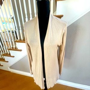 Chris & Carol Beige NWOT Cardigan size L